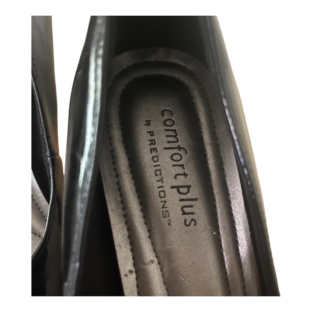 Comfort Plus by Predictions Black Patent Heels - Picture 7 of 9